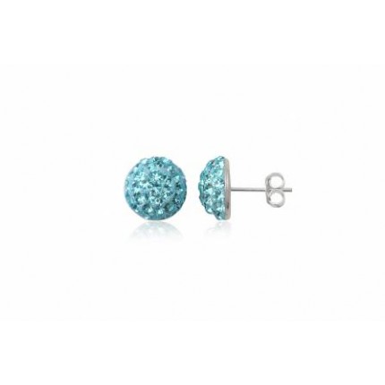 Серьги TN842. Серебро 925. Swarovski crystals (10мм)