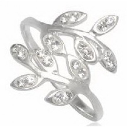 Серебряное кольцо TN951 с кристаллами Swarovski размер 17,18
