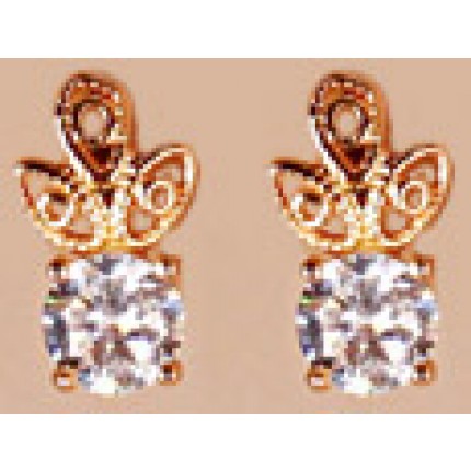 Серьги Gold Filled с цирконами (GF37)