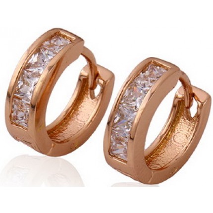 Серьги Gold Filled с цирконами (GF17)
