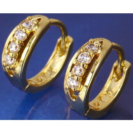 Серьги Gold Filled с цирконами (GF20)