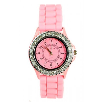 Часы женские GENEVA Luxury Женева Розовые