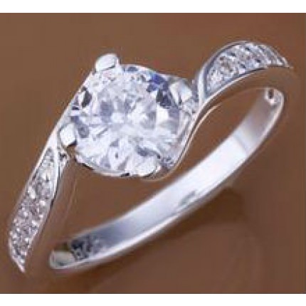 Кольцо Tiffany (TF73). Покрытие серебром 925 размер 17