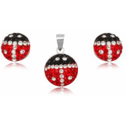 Набор TN0206. Серебро 925й пробы. Swarovski Crystals