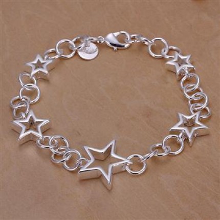 Браслет звезды Tiffany (TF-H178). Покрытие серебром 925