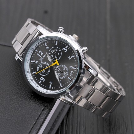 Мужские часы Geneva металлический ремешок 117