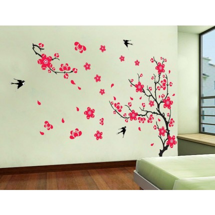 Интерьерная наклейка на стену Цвет Сакуры (ay818 )