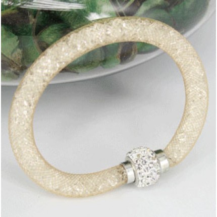 Браслет Swarovski Stardust (реплика) Звездная пыль шампань