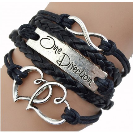 Браслет 5в1 Черный One Direction (tb936black)
