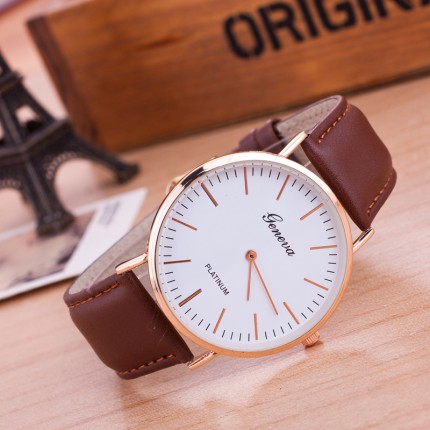Мужские наручные часы Geneva Platinum коричневые