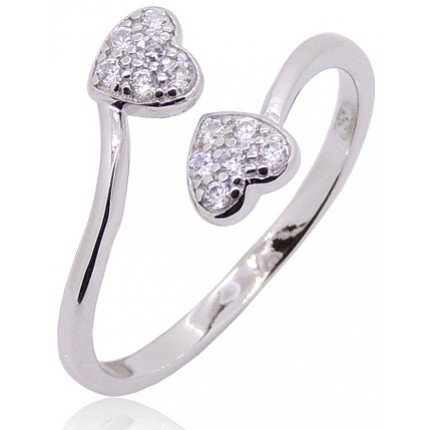 Кольцо KS2. Серебро 925 (родиров.). Cubic Zirconia Размер 18