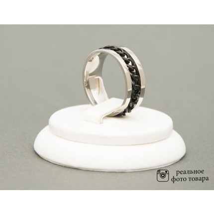 Мужское кольцо из хирургической стали Размер 19 (810029)