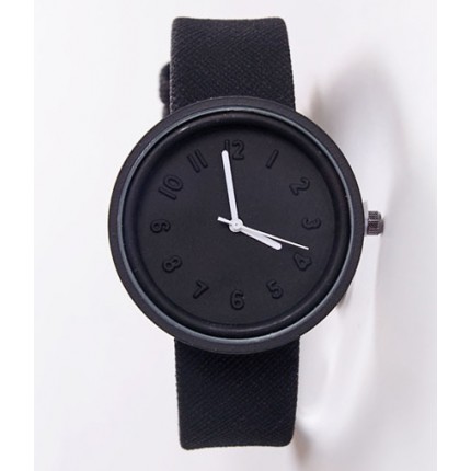 Часы наручные в японском стиле черные 073-2