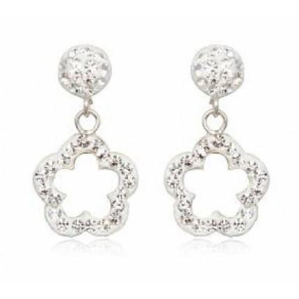 Серьги TN831. Серебро 925. Swarovski crystals