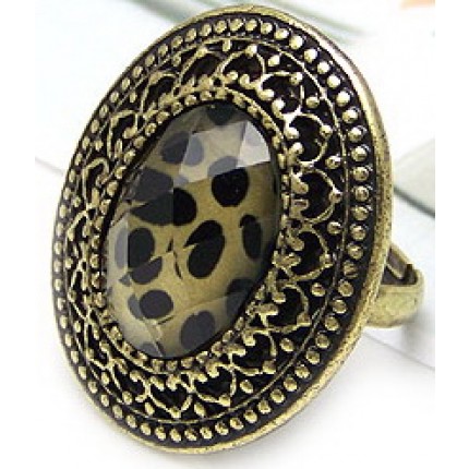 Винтажное кольцо с леопардовым мотивом (tb490)
