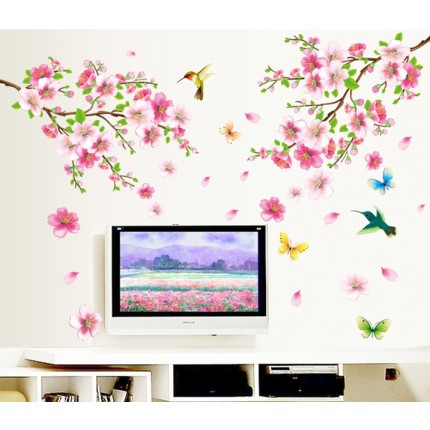 Интерьерная наклейка на стену Колибри в цветах AY9158
