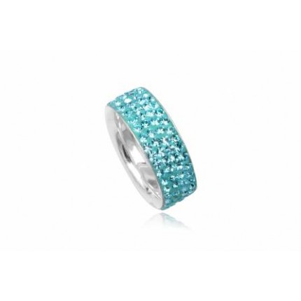 Кольцо TN853. Серебро 925. Swarovski crystals Размер 18