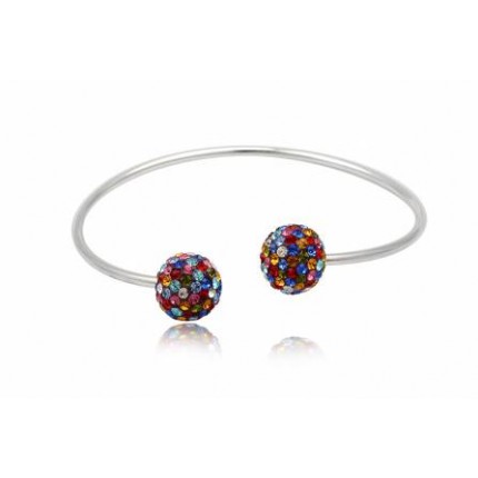 Браслет с кристаллами Swarovski. Серебро 925й пробы (TN856)