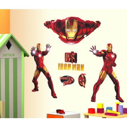 Интерьерная наклейка на стену Iron man (AY9068)