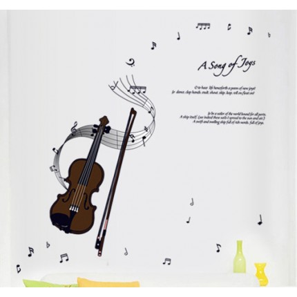 Интерьерная наклейка на стену Скрипка (ay7180)