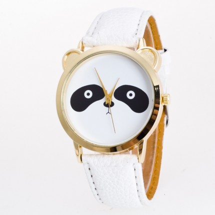 Часы женские Панда белые 108-1