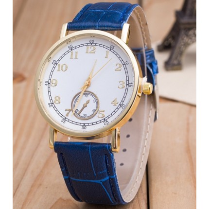 Часы Женева Geneva Питон синий ремешок 023-04