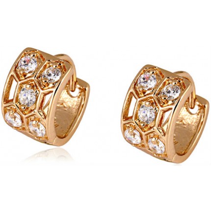 Серьги Gold Filled с цирконами (GF14)