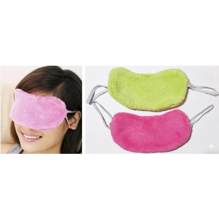 М'яка маска для сну з бавовни рожева та салатова