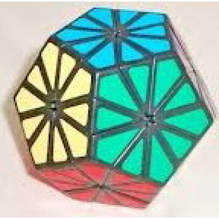 Кубик рубика пятиугольный Ромашка (Кристалл)