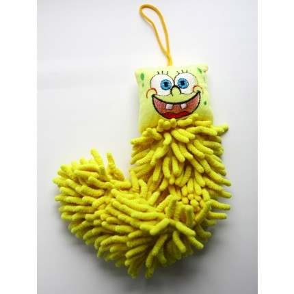 Детское полотенце-игрушка из микрофибры, Губка Боб