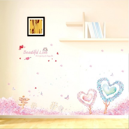 Интерьерная наклейка на стену Красивая Любовь XL7143