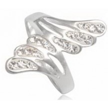 Серебряное кольцо TN949 с кристаллами Swarovski размер 17,18