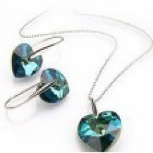 Серебряный набор с кристаллами Swarovski (SF40)
