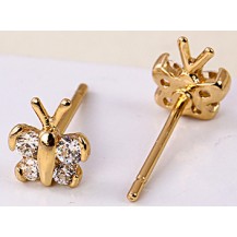 Серьги Gold Filled с цирконами (GF38)