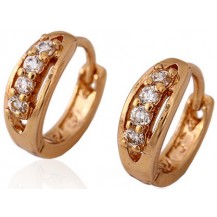 Серьги Gold Filled с цирконами (GF10)