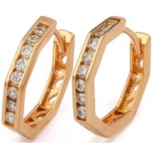 Серьги Gold Filled с цирконами (GF26)