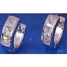 Серьги Rhodium Filled с цирконами (GF27)