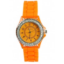 Часы женские GENEVA Luxury Женева Оранжевые