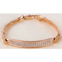 Браслет с цирконами позолота gold filled (GF149)