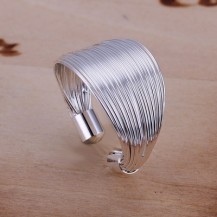 Кольцо Tiffany (TF81). Покрытие серебром 925 Все размеры