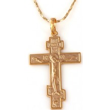Крестик позолота Gold Filled (GF477)