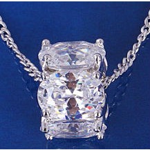 Кулон Колесо с цепочкой белая позолота Gold Filled с цирконами (GF481