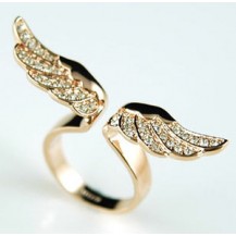 Кольцо Angel Wing Ring use Swarovski Crystal SR067 - 17й размер