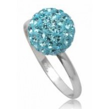 Кольцо TN278.Серебро 925 с кристаллами Swarovski. Размер 16 и 18