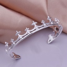 Браслет корона Tiffany (TF-b177). Покрытие серебром 925
