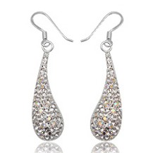 Серьги TN222.Серебро 925 с кристаллами Swarovski