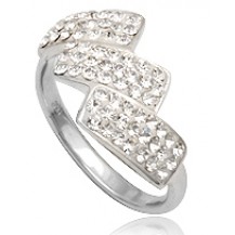 Кольцо TN257.Серебро 925 с кристаллами Swarovski. Размер 16
