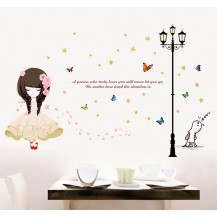 Интерьерная наклейка на стену Flower Girl XL8296