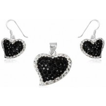 Набор TN331. Серебро 925. Swarovski Crystals