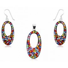 Набор TN334. Серебро 925. Swarovski Crystals